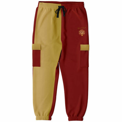 Yahuah-Tree of Life 01 Election Designer Fashion Triblend Fleece Lined Cargo Unisex Joggers