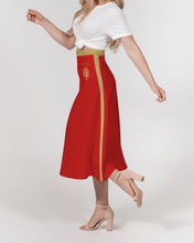 Carica l&#39;immagine nel visualizzatore di Gallery, Yahuah-Tree of Life 01 Elected Designer A-Line Midi Skirt
