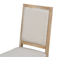 Cargar imagen en el visor de la galería, TREXM Mesa redonda extensible y 4 sillas tapizadas Juego de muebles de cocina y comedor de 5 piezas (lavado de madera natural)
