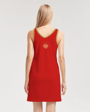 Load image into Gallery viewer, Yahuah-Tree of Life 01 Elected Ladies Designer Rib Knit V-neck Mini Dress
