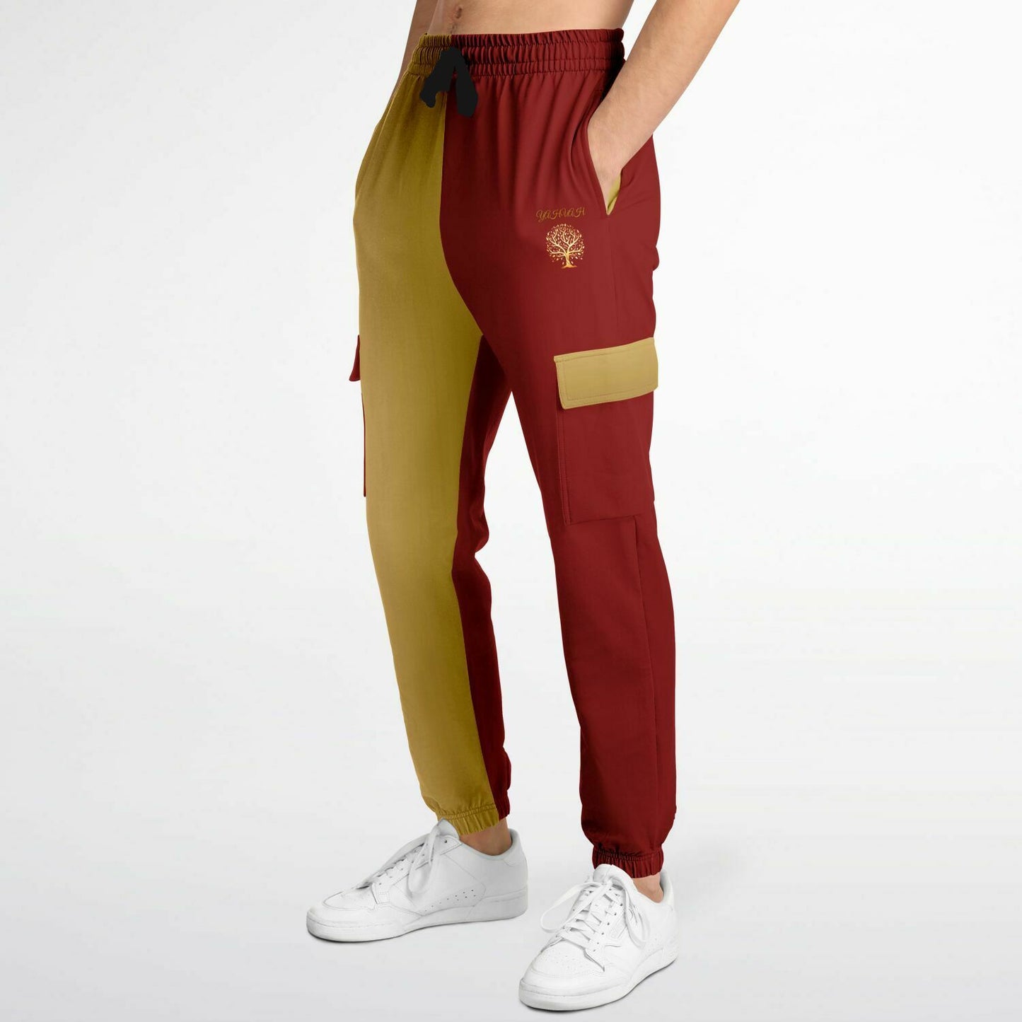 Yahuah-Tree of Life 01 Election Designer Fashion Triblend Fleece Lined Cargo Unisex Joggers