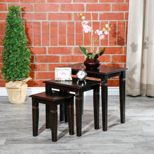 Load image into Gallery viewer, 3 Piece Nesting End Table Set, Espresso Color
