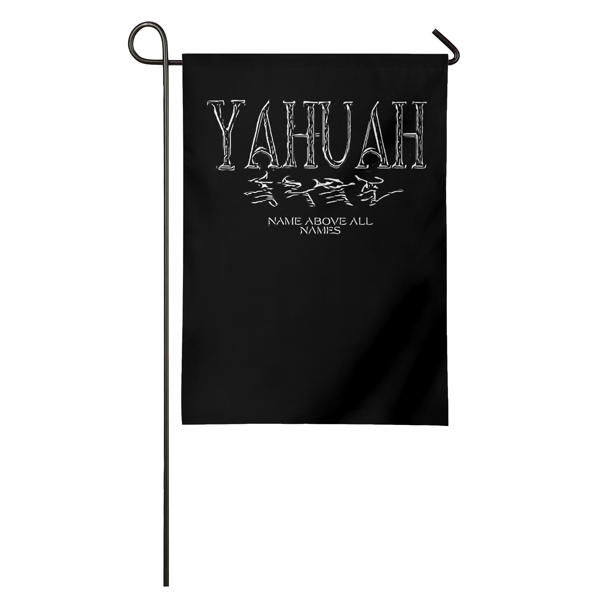 Yahuah-Name Above All Names 01-01 Bandera de jardín (pequeña)