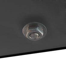 Cargar imagen en el visor de la galería, Mesa de centro moderna rectangular de vidrio negro (mesa auxiliar/central para sala de estar)
