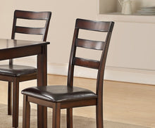 Cargar imagen en el visor de la galería, Juego clásico de muebles de comedor con mesa rectangular de 6 piezas, 4 sillas laterales y banco
