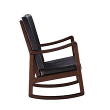 Load image into Gallery viewer, ACME Raina Rocking Chair (Dark Brown PU &amp; Espresso Finish)
