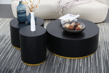 Charger l&#39;image dans la galerie, Black Round Coffee/End Table- Fully Assembled (Small Size)
