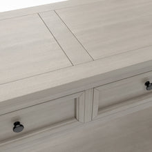 Cargar imagen en el visor de la galería, TREXM Mesa consola/mesa para sofá con cajones de almacenamiento y estante inferior para pasillo de entrada (lavado gris)
