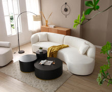 Charger l&#39;image dans la galerie, Black Round Coffee/End Table- Fully Assembled (Small Size)

