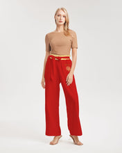 Carica l&#39;immagine nel visualizzatore di Gallery, Yahuah-Tree of Life 01 Elected Ladies Designer Belted High Waist Wide Leg Pants

