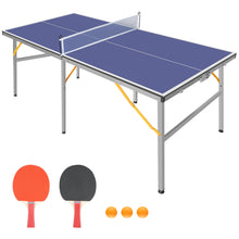 Carica l&#39;immagine nel visualizzatore di Gallery, 6ft Foldable &amp; Portable Ping Pong Table Set
