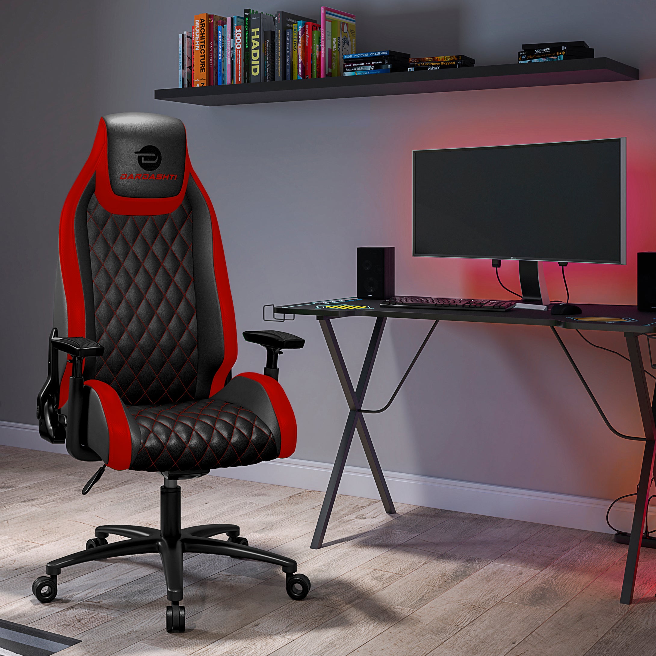 Dardashti Office/Gaming Chair (Red)