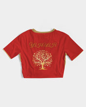 Charger l&#39;image dans la galerie, Yahuah-Tree of Life 01 Elected Designer Twist-Front Cropped T-shirt
